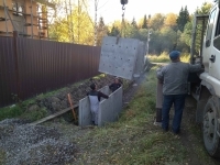 Установка ж/б лотков Установка ж/б лотков